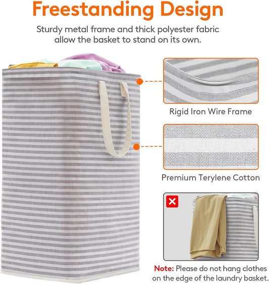 Lifewit 2 Pack Laundry Hamper Large Collapsible Laundry Baskets